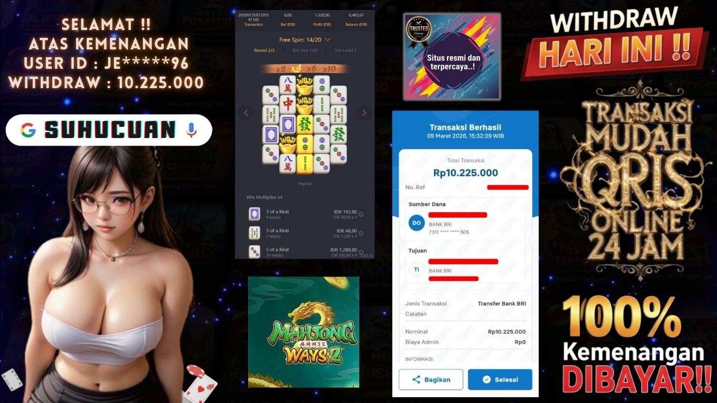 SUHUCUAN JACKPOT SLOT MAHJONG WAYS 2 